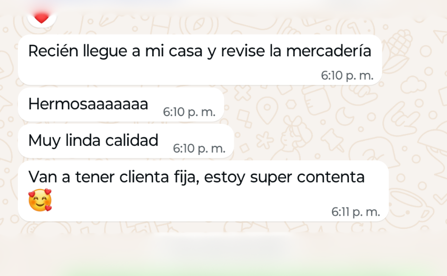 Testimonio: van a tener clienta fija